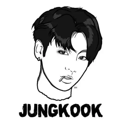 防弹少年团bts田柾国黄金忙内果果正果手绘