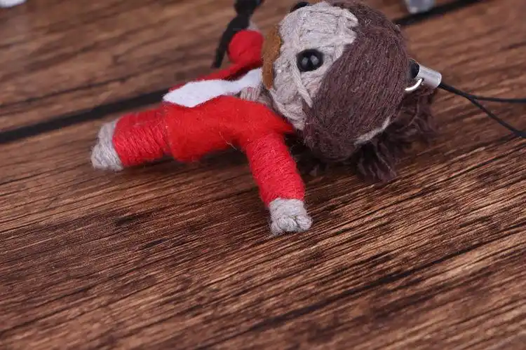 纯手工巫毒娃娃小号泰国诅咒毛线巫毒娃娃时尚钥匙挂件批发小礼品