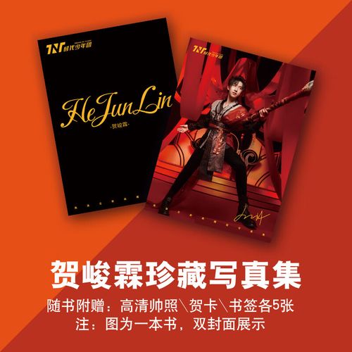 少年团贺峻霖全新写真集周边专辑应援海报明信片 全新单本写真 贺峻霖