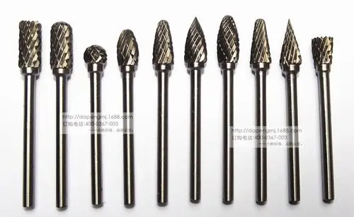 批发电磨风磨钨钢打磨头 硬质合金旋转锉 3x3 4 5 6 钨钢磨头