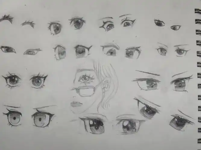 上次有人说眼睛画的不太好,今天练习一张#铅笔手绘