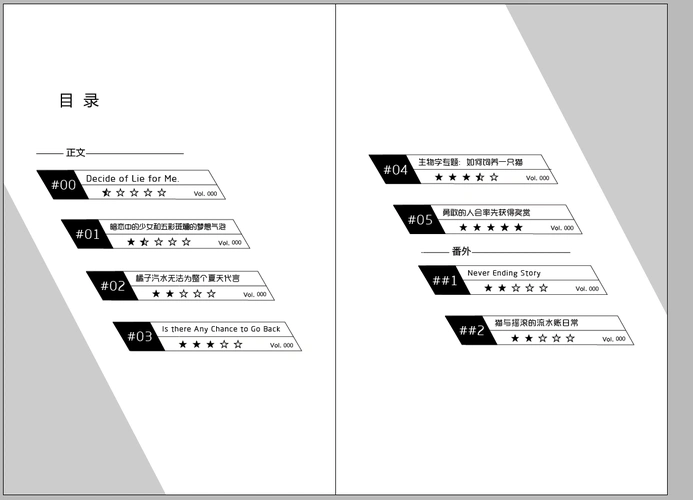 做到一半做不动了 但是挺喜欢这个目录条目的 先放一下