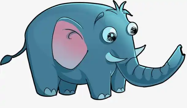 大象卡通动物素材免费下载_觅元素