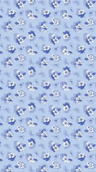 简单 小清新 手绘花朵 碎花 #手机壁纸"