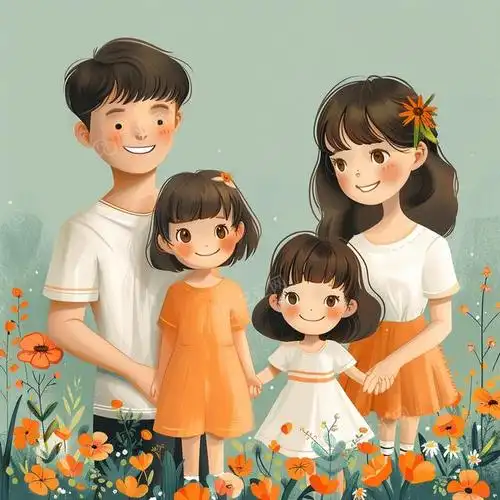 亲子头像|二胎家庭两姐妹的幸福方程式