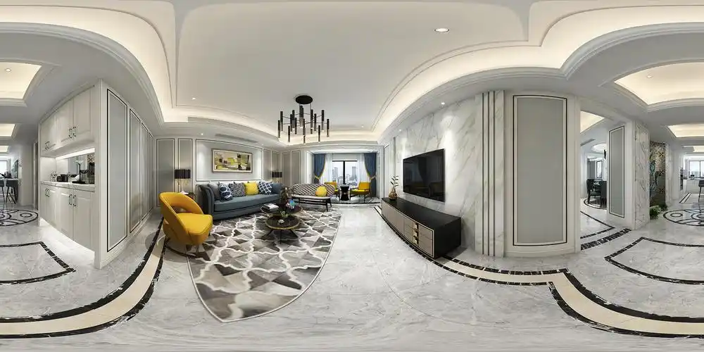 3d客厅全景模型,客厅全景3d模型下载_3d学苑