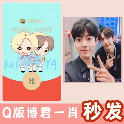 肖战微信红包封面2024新款定制vx王一博易烊千玺wx过年明星偶像