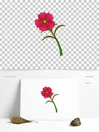 小红花矢量图可爱手绘781001矢量图漫画不规则对话框标题框卡通可爱