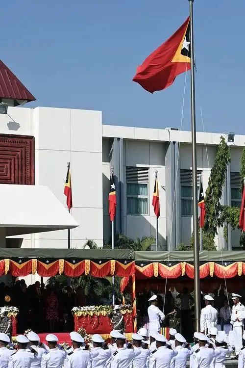 当地时间2022年5月20日,东帝汶帝力,庆祝东帝汶恢复独立20周年.