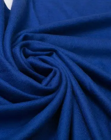 80支纯色斜纹超大纯羊毛围巾宝蓝色