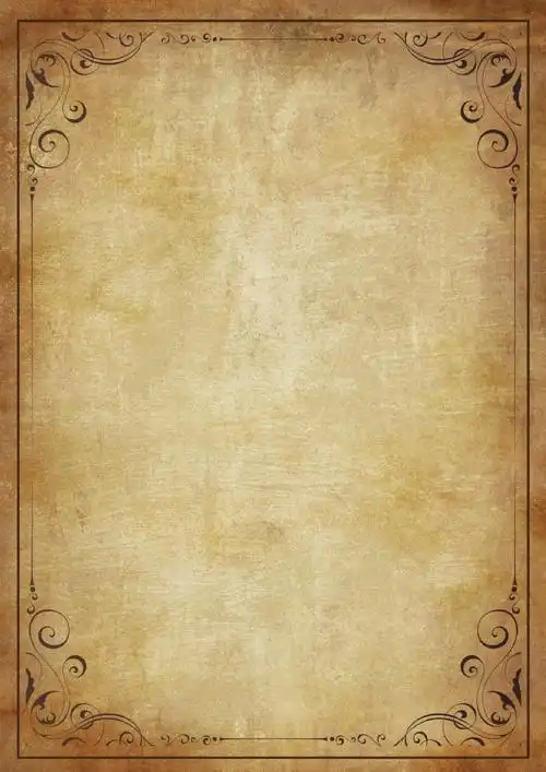 古典风信纸背景word模板