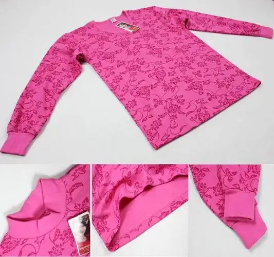 恒源祥同款线衣线裤纯棉中年女中老年人秋衣秋裤女妈妈保暖内衣老人棉