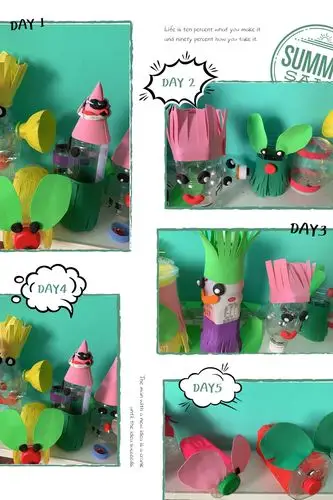 "变废为宝"塑料瓶手工制作活动