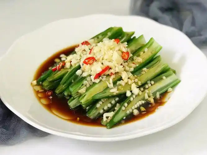 油淋秋葵的做法_美食记