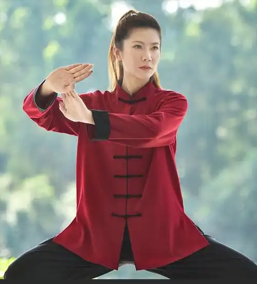 (现货速发)陈家沟太极服秋冬新款武术表演男女比赛太极拳中式服装中国