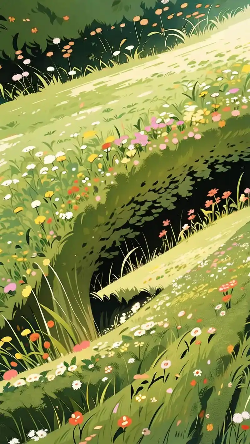 竖屏下的草丛背景美图91 想寻找一张独特的竖屏草丛背景图吗?