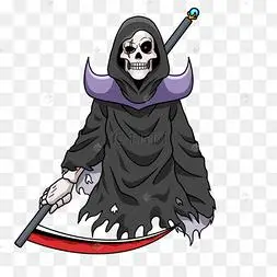 地狱死神恐怖卡通黑色
