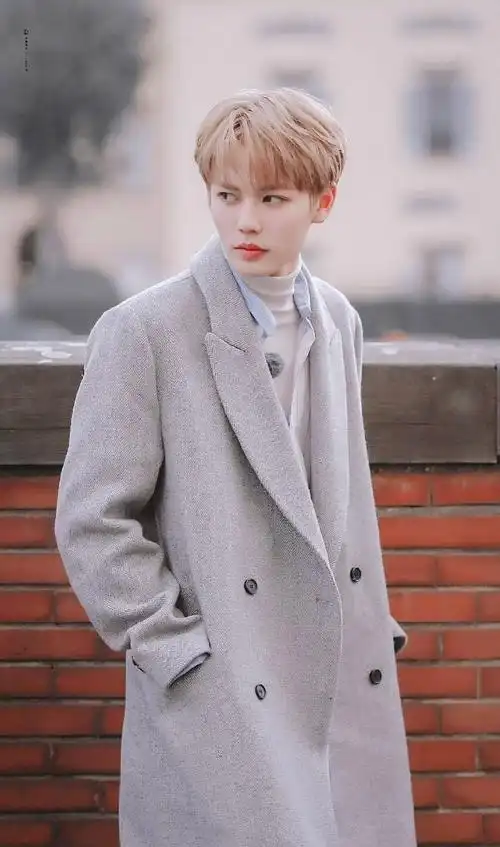 林彦俊氛围感大衣背影写真##林彦俊晒背影随拍