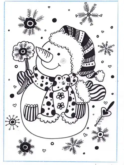 儿童线描画系列9