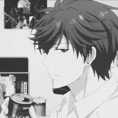 高冷男头像动漫黑白 帅气好看的男生头像动漫冷酷黑白图片_男生动漫