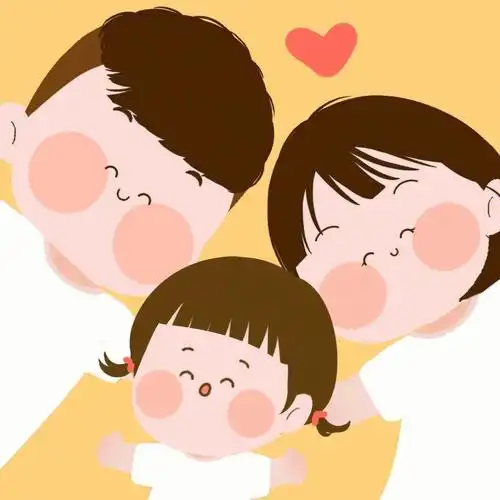 吖一家人在一起真的太幸福啦9315接手绘定制呀喜欢可当头像#萌娃