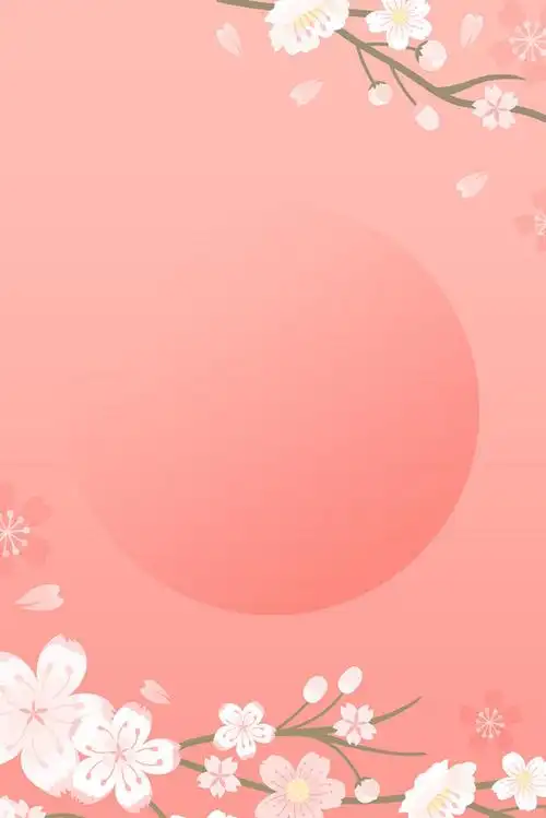 粉红色春天花朵背景