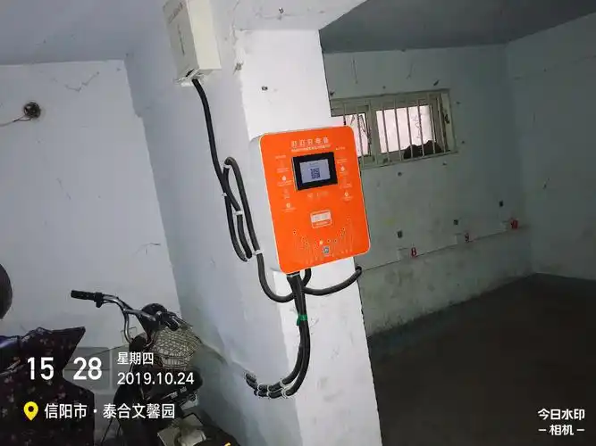 叮叮电瓶车充电桩地下车库安装案例展示