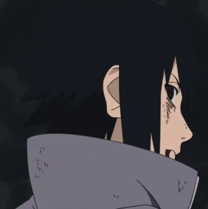 火影忍者,宇智波佐助帅气头像,二柱子支柱之影