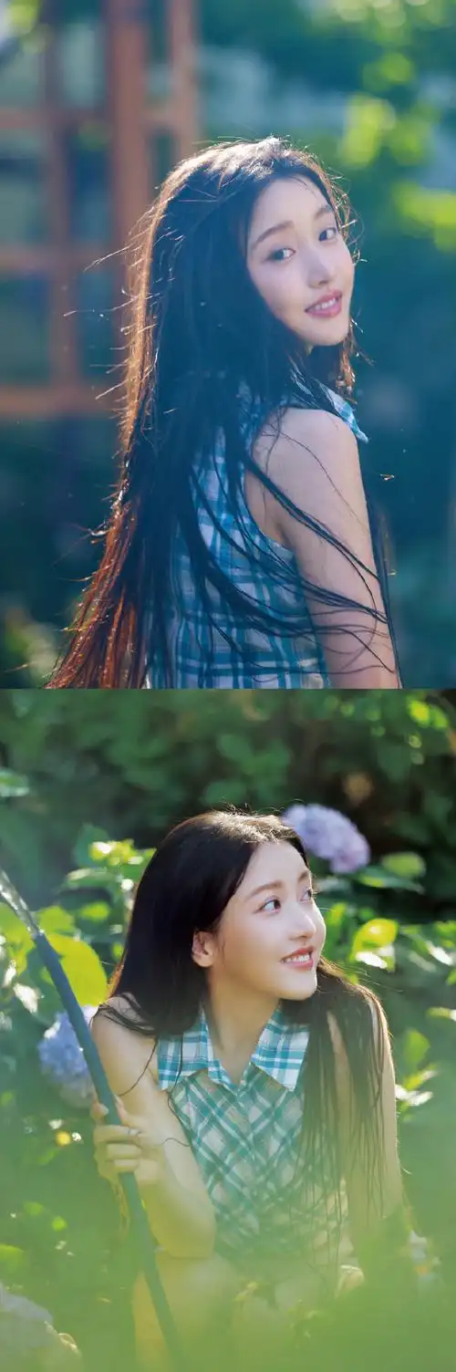 姜贞羽现偶适配度#@姜贞羽-aisling最新分享的夏日洒水写真满满的