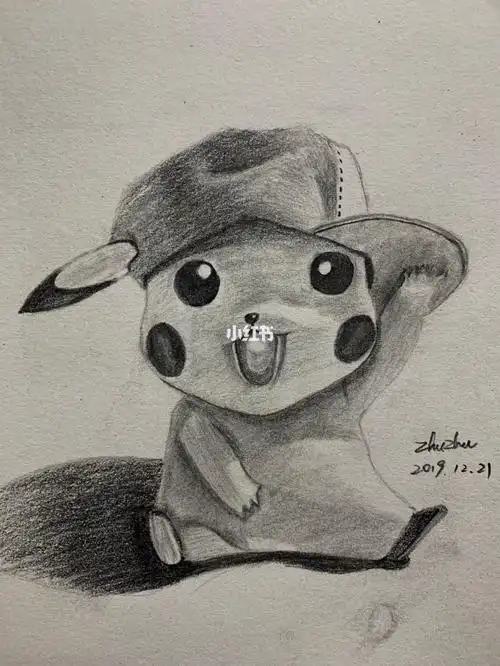 皮卡丘素描画皮卡丘素描画铅笔画