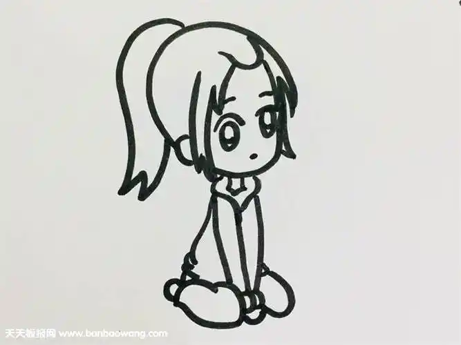 侧面人物简笔画 侧面人物简笔画全身