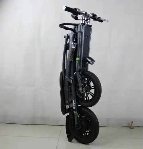 新款迷你便携折叠电动车自行车 轻巧小型锂电池电瓶车