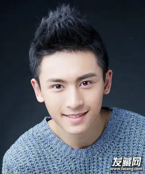 男生帅气脸型与发型的最佳搭配蓬松齐刘海短发发型