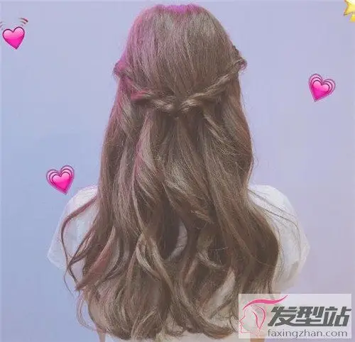 仙系淑女半编发 升级版披肩发更迷人