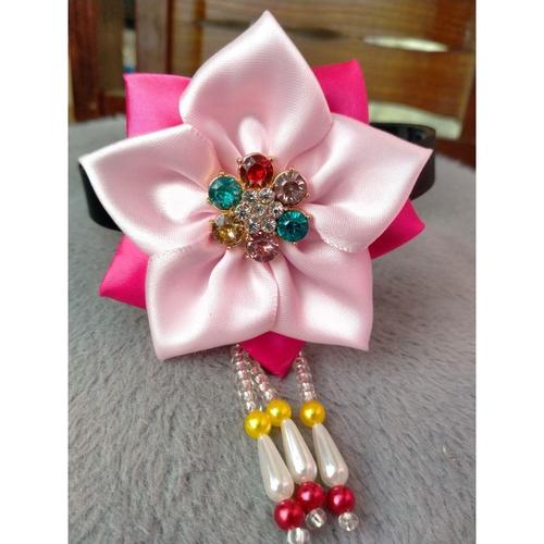 韩国头花少数民族朝鲜族传统头饰发带女童韩服配饰发绳表演五彩花