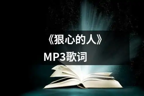 《狠心的人》mp3歌词