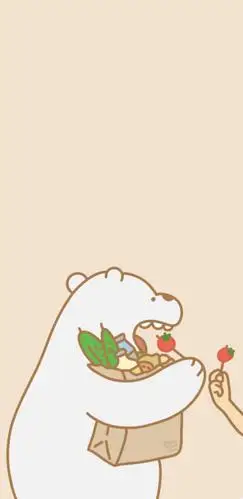 简笔画白熊壁纸