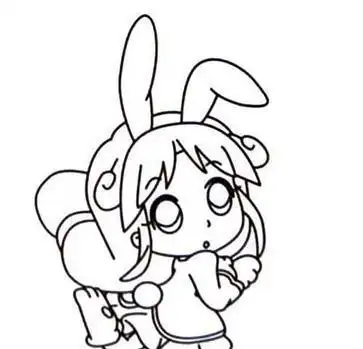 手绘q版人物简笔画的图片