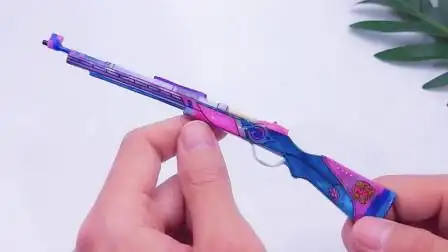 好玩不伤人迷你98k狙击枪模型,赶紧自制一把,和平精英创意手工-生活