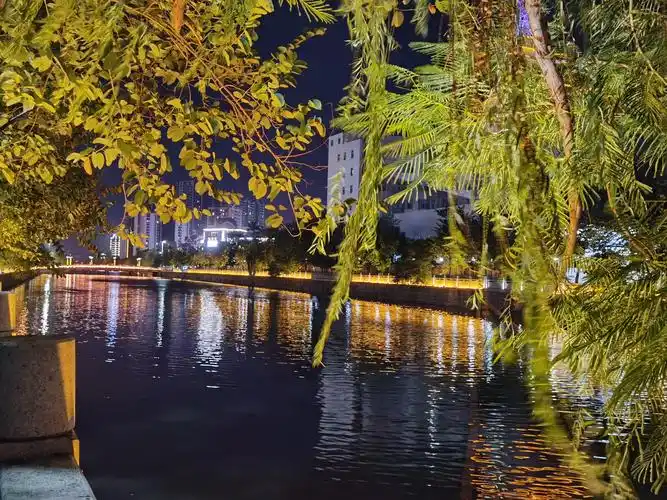 夜晚的人民公园景色格外美