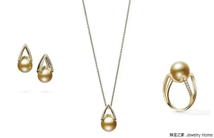 mikimoto 御木本 m系列 金南洋珍珠 吊坠,耳环,戒指