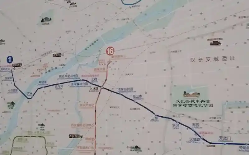 西安地铁线路图一览