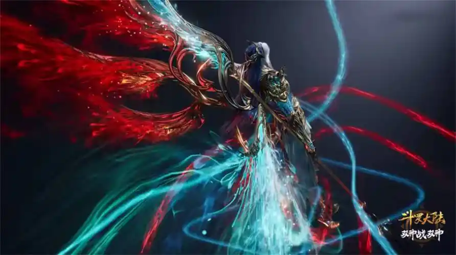 唐三最后一个造型曝光,左手执剑右手拿戟,红蓝配色各占一半_神位_木子