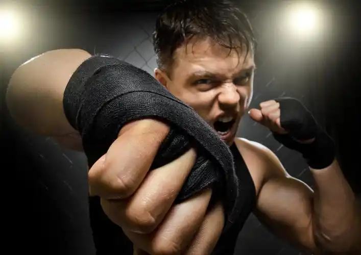 打拳击的人物高清图片