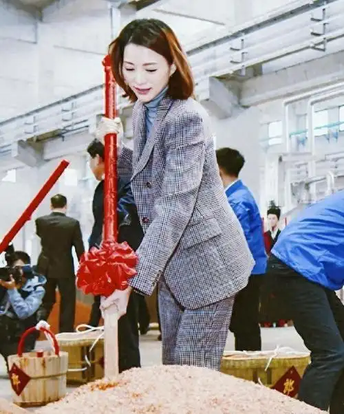 50岁董卿下厂子体验干活穿格纹西装优雅知性这气质绝了