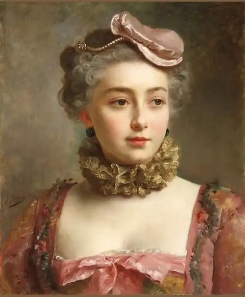 9张高清女孩肖像画,真的美爆了