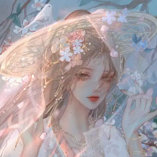 古风女小众温柔系绝美头像云想衣裳花想容春风拂槛露华浓