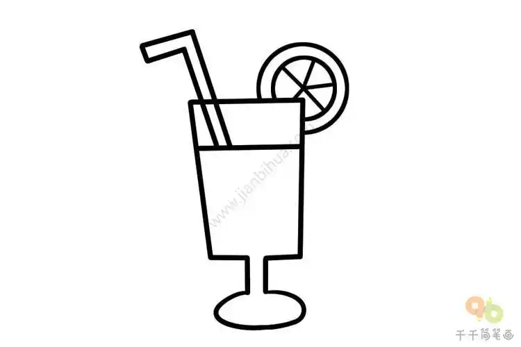 冰镇冷饮简笔画(夏日饮品和雪糕简笔画) -【爱个性】