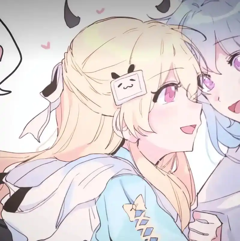 闺蜜动漫头像双人  - 撞进夏日晚风 - 抖音