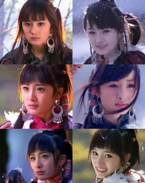 《神雕侠侣》剧组,饰演郭襄一角,郭襄一角的性格和杨幂本人也十分相近